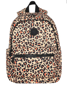 Leopard print backpack