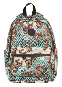Leopard Cactus Print Backpack