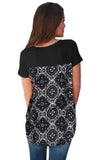 Criss Cross Retro Floral Back Tee