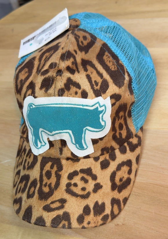 Kids Leopard Pig Baseball Cap