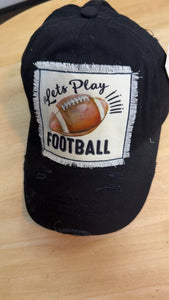 Let's Play Football Baseball Hat