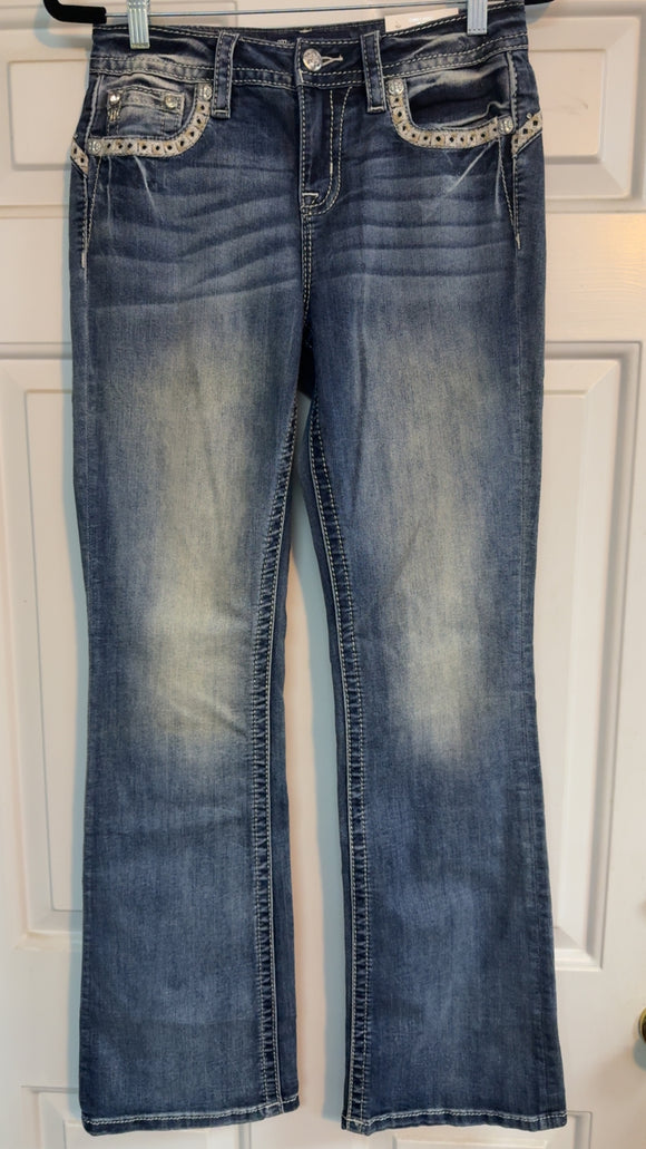 Miss Me Mid Rise Curvy Boot Jeans