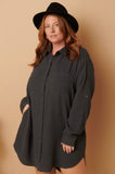 Gauze Shirt Dress