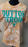 Dutton Strong - Burnt Orange Tie Dye Tee
